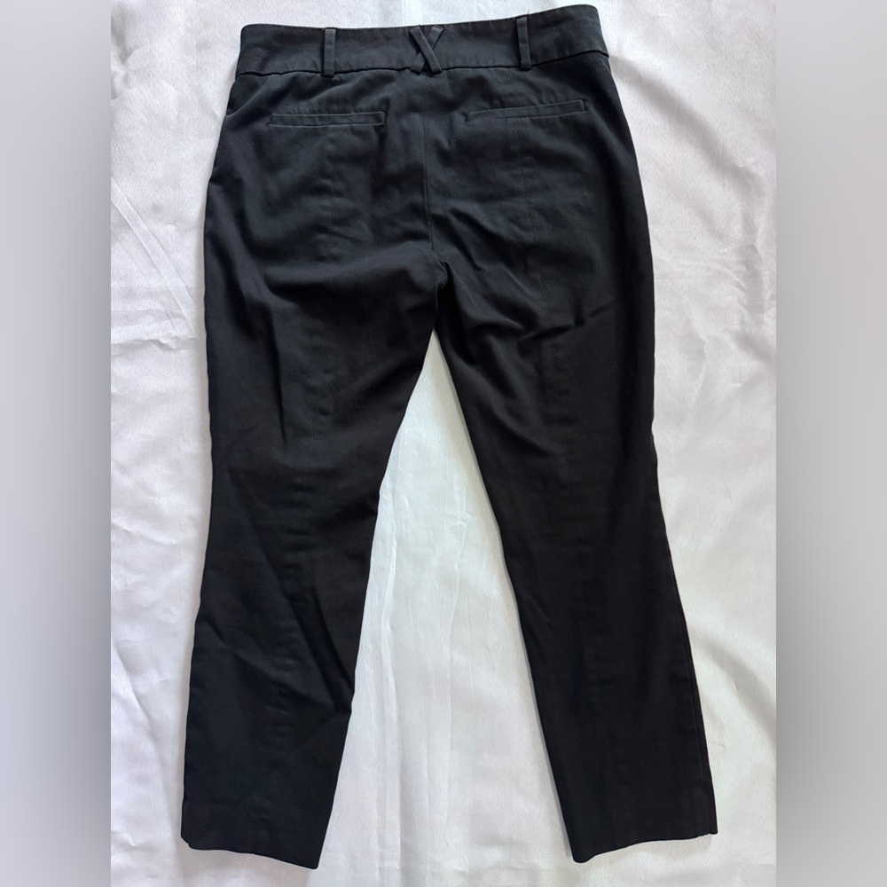 Anthropologie The Essential Slim Crop Black Pants Trousers Size 4 EUC - Picture 5 of 5